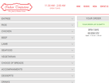 Tablet Screenshot of indiantemptations.com.au